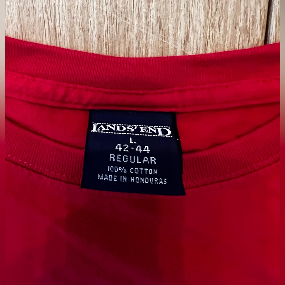 Lands End American Flag T-Shirt Size L - Picture 3 of 3